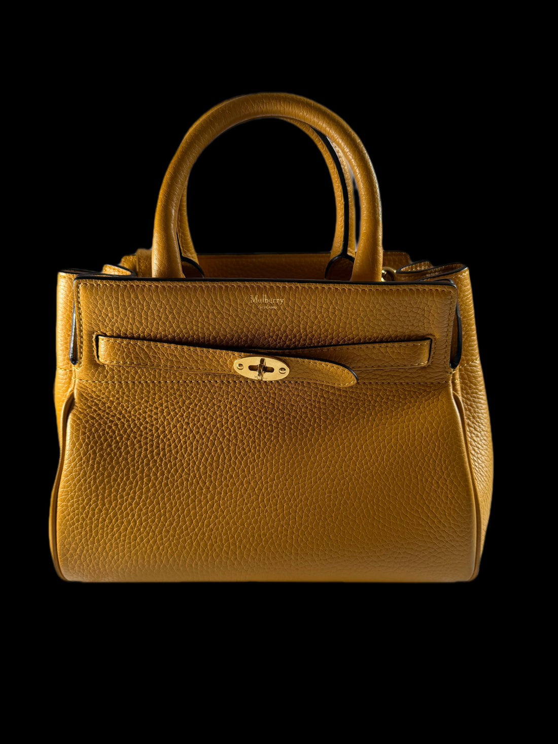Mulberry Bayswater handbag with smooth leather exterior, shown before first wear care ritual.